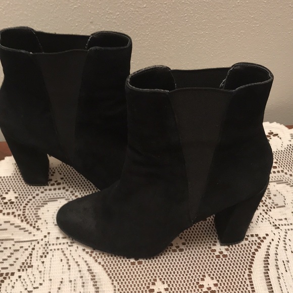 Steve Madden Sz 7 Ankle Boots Black - Picture 1 of 9